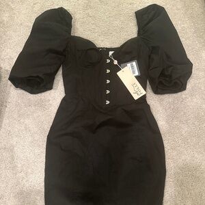 Oh Polly mini black dress